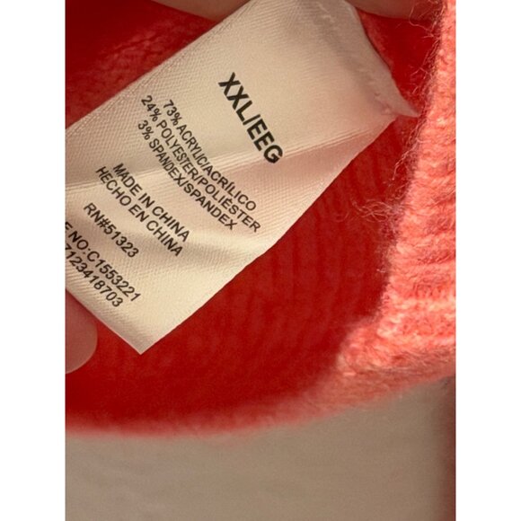 Vince Camuto Pop Pink Turtleneck Sweater Sz XXL Acrylic Blend Womens - Picture 6 of 12